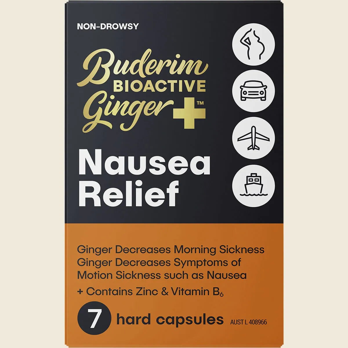 BioActive+ Nausea Relief Capsules 7 Caps