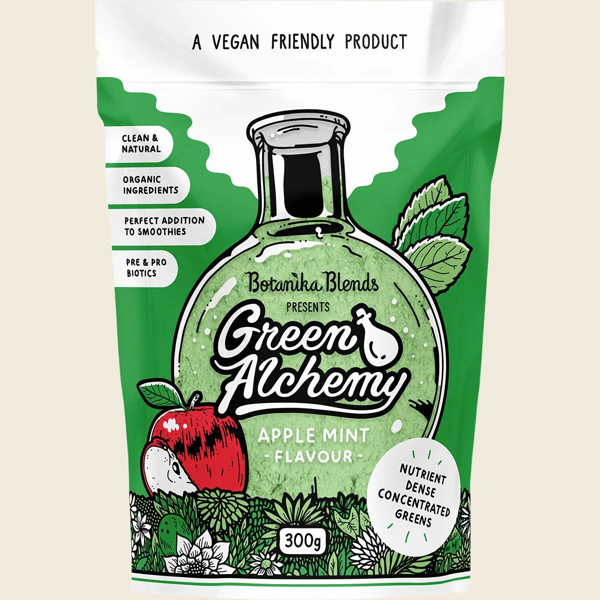 Green Alchemy Nutrient Dense Greens Apple Mint 300g