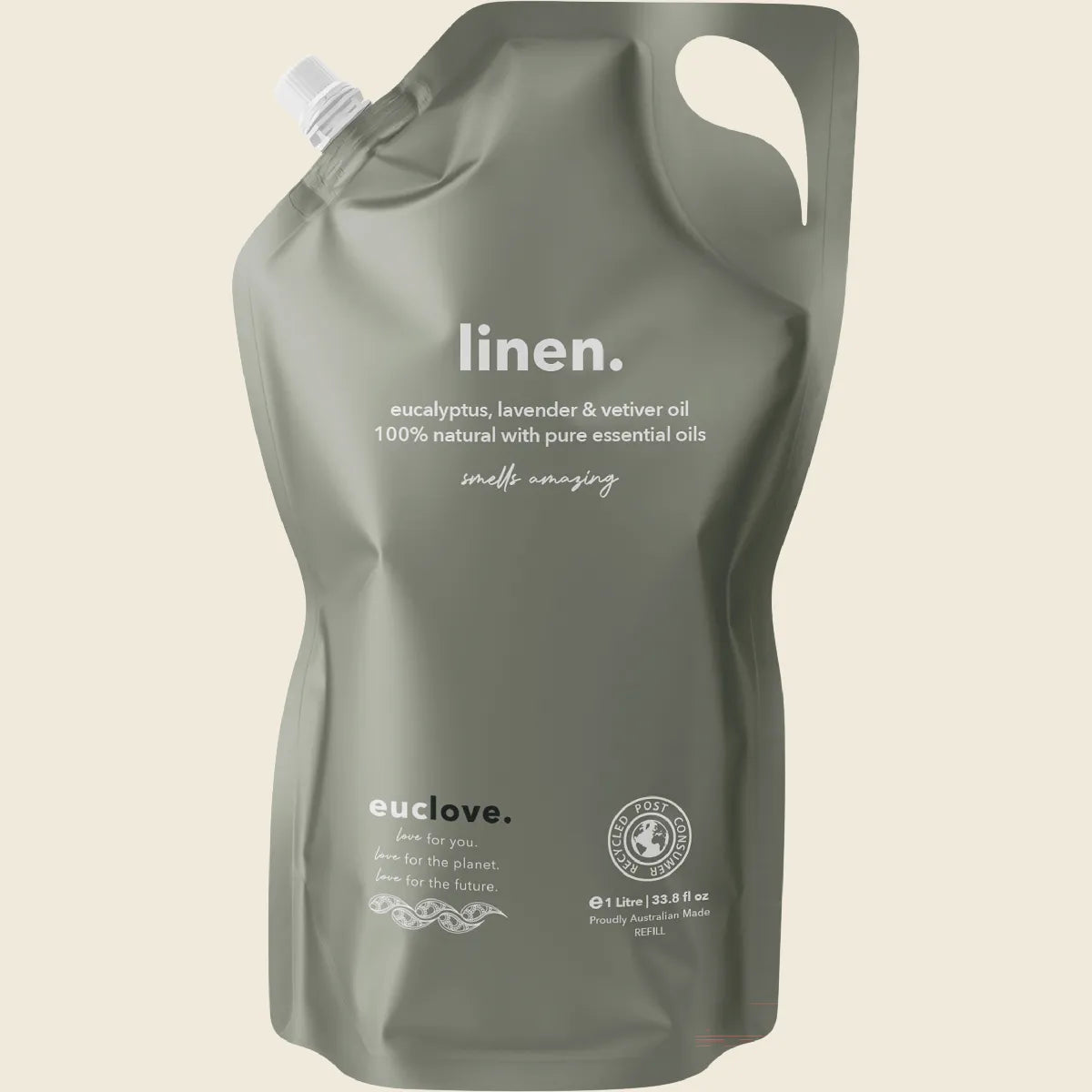 Linen Spray Refill Eucalyptus, Lavender & Neem Oil 1L