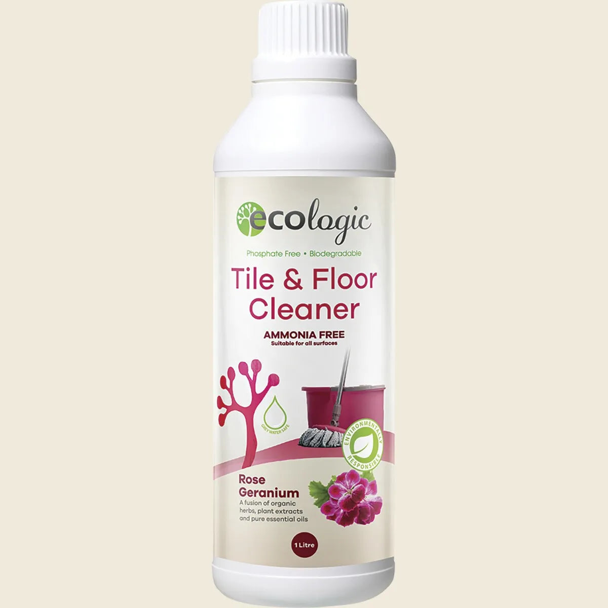 Tile & Floor Cleaner Rose Geranium 1L