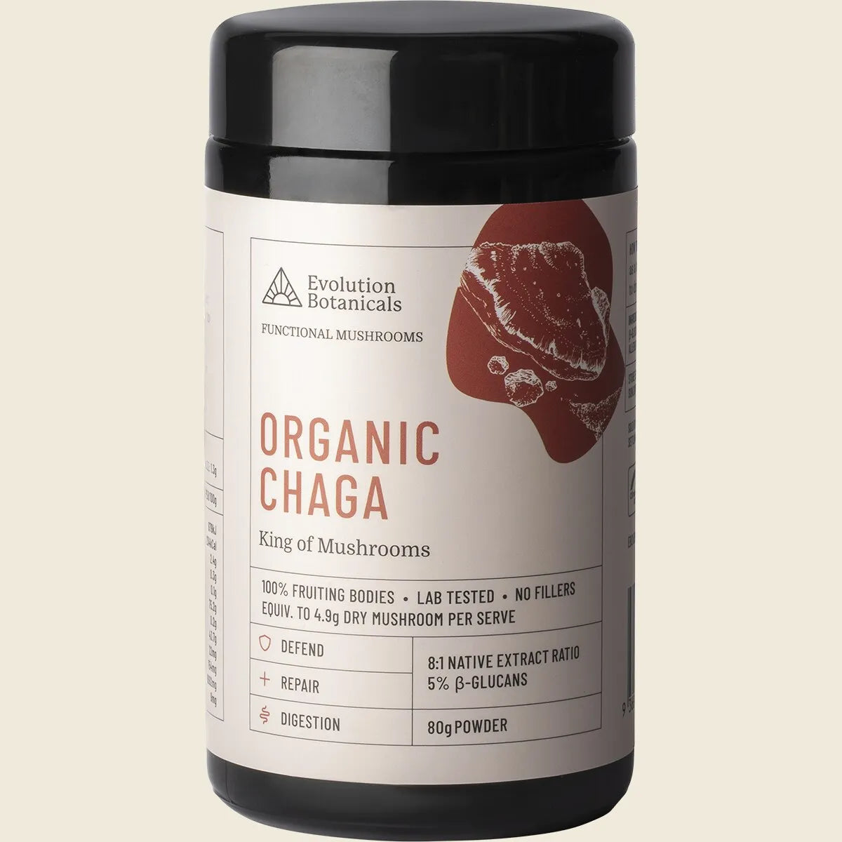Organic Chaga King of Mushrooms 80g