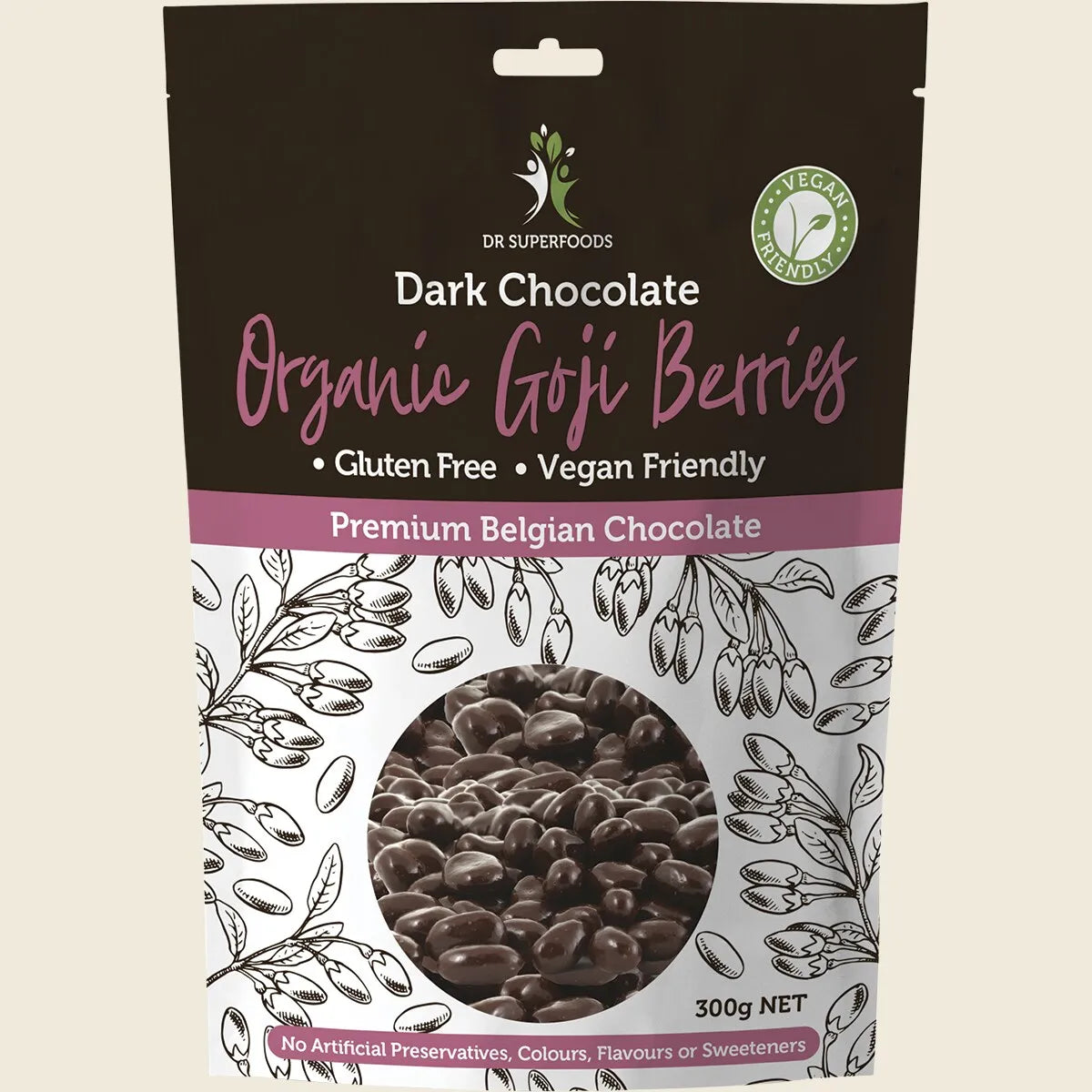 Goji Berries Organic Dark Chocolate 300g
