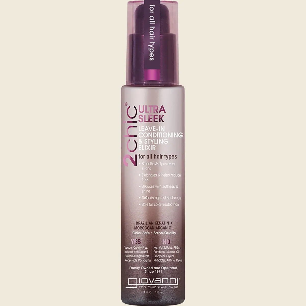 Leave-in Conditioner 2chic Ultra Sleek All Hair 118ml