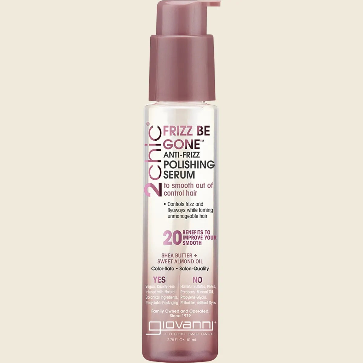 Anti-Frizz Serum 2chic Frizz Be Gone Frizzy Hair 81ml