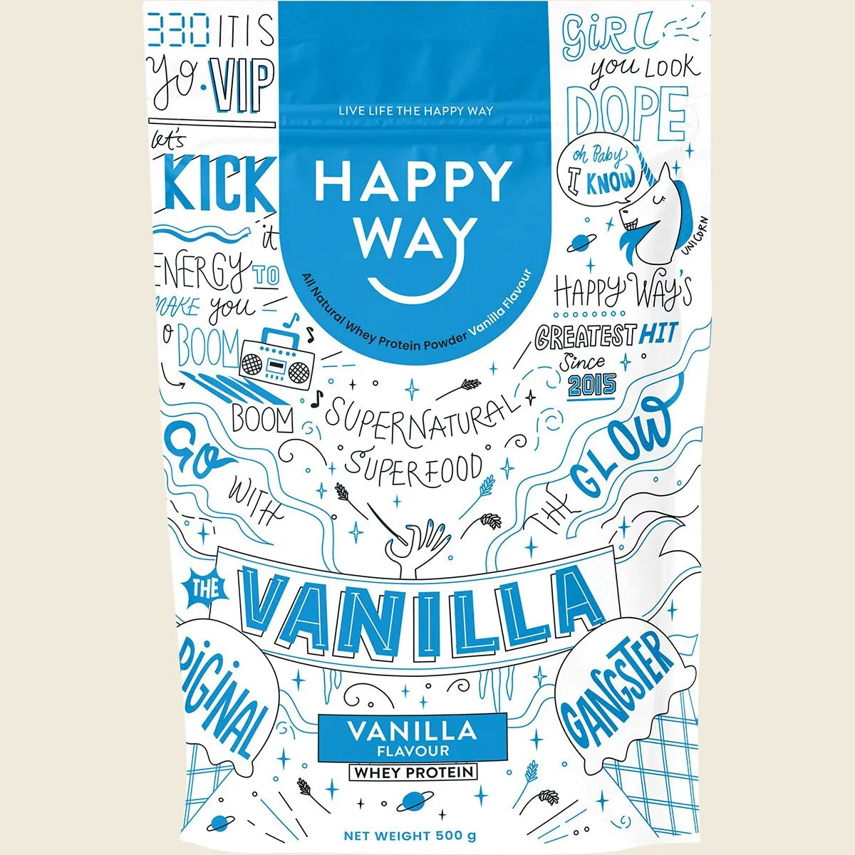 Whey Protein Powder Vanilla 500g