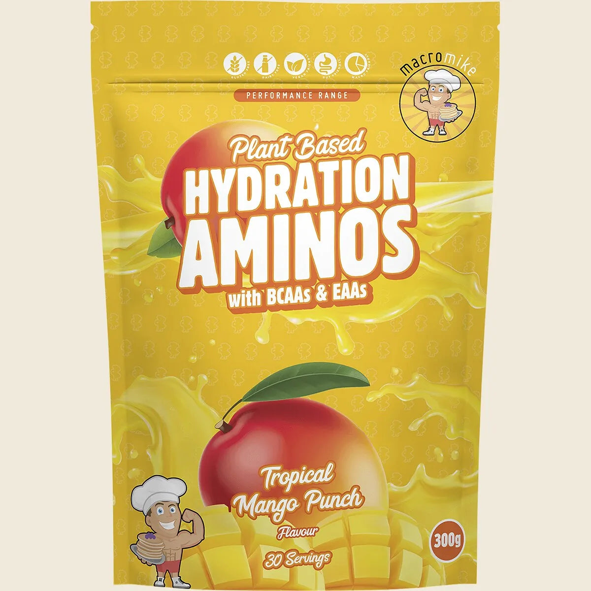 Plant Based Hydration Aminos Tropical Mango 300g