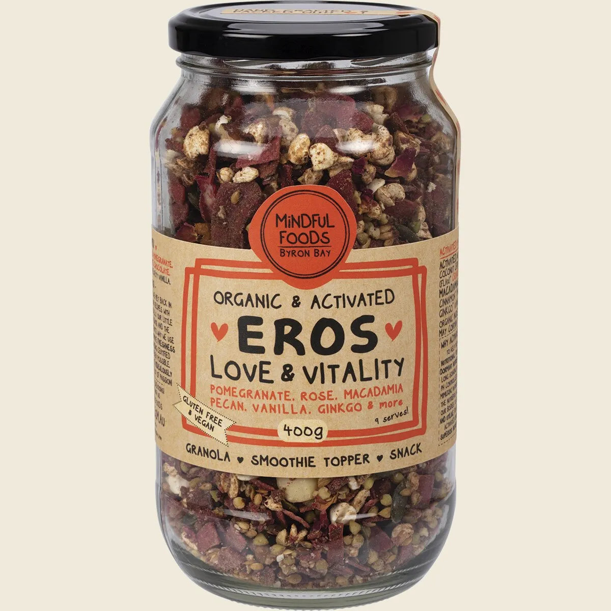 Eros Love & Vitality Granola Organic & Activated 400g
