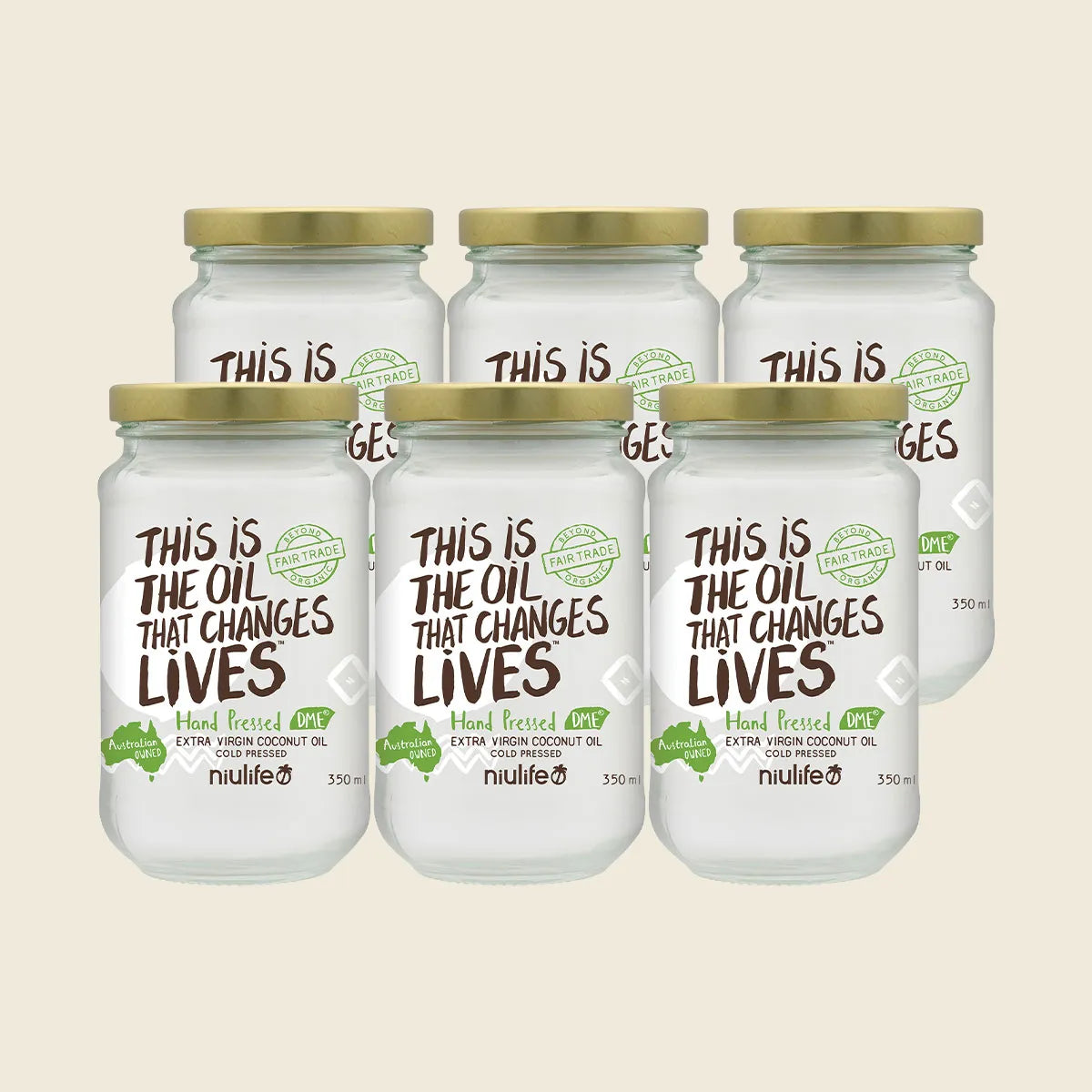 Extra Virgin Coconut Oil 6x350ml