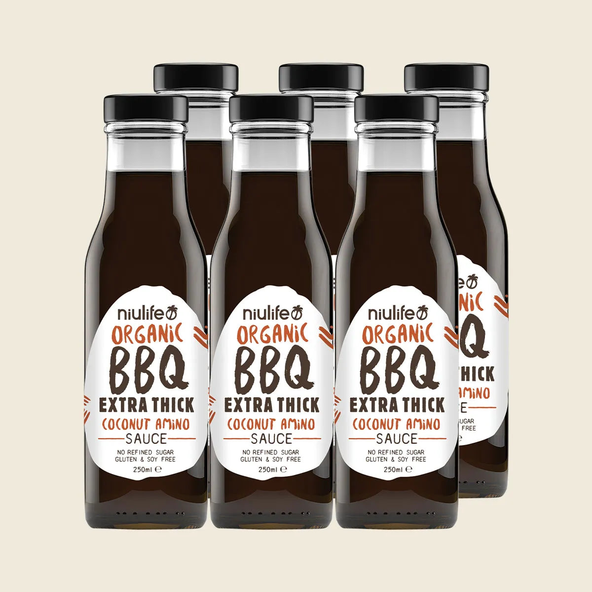 Organic Coconut Amino Sauce Extra Thick BBQ 6x250ml