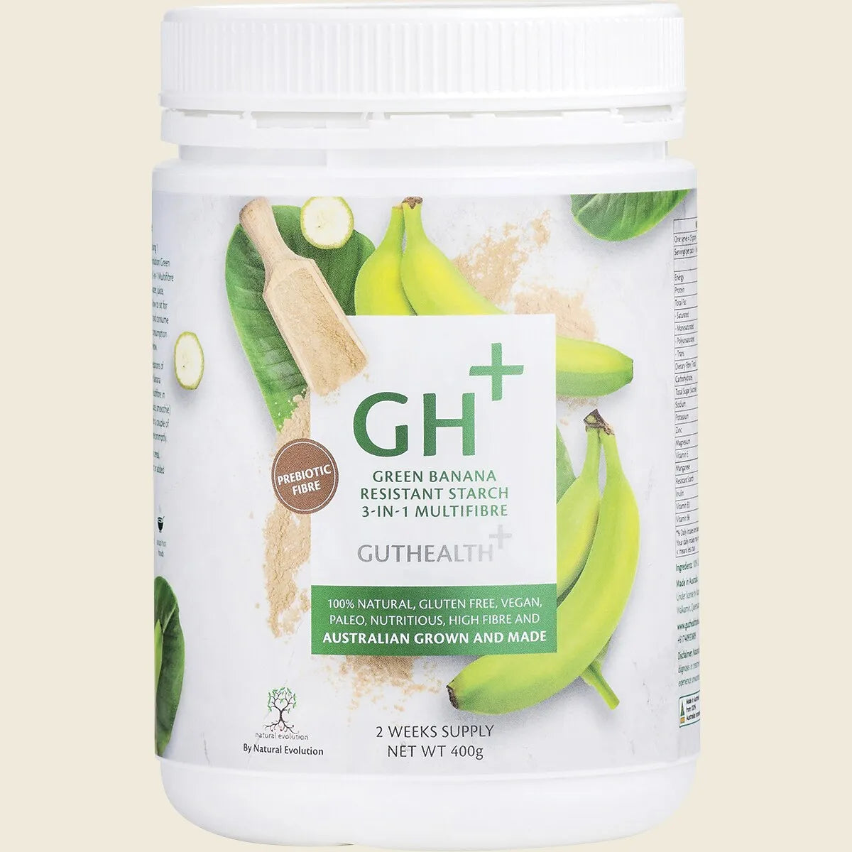 GH+ Green Banana Resistant Starch 3-in-1 Multifibre 400g