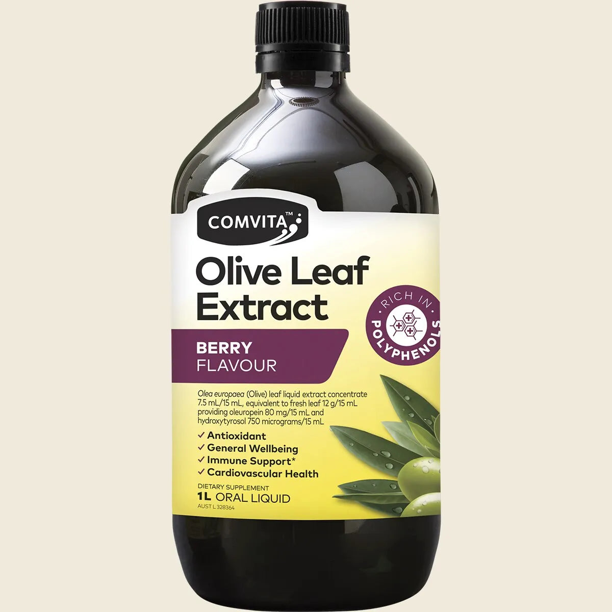 Olive Leaf Extract Mixed Berry 1L
