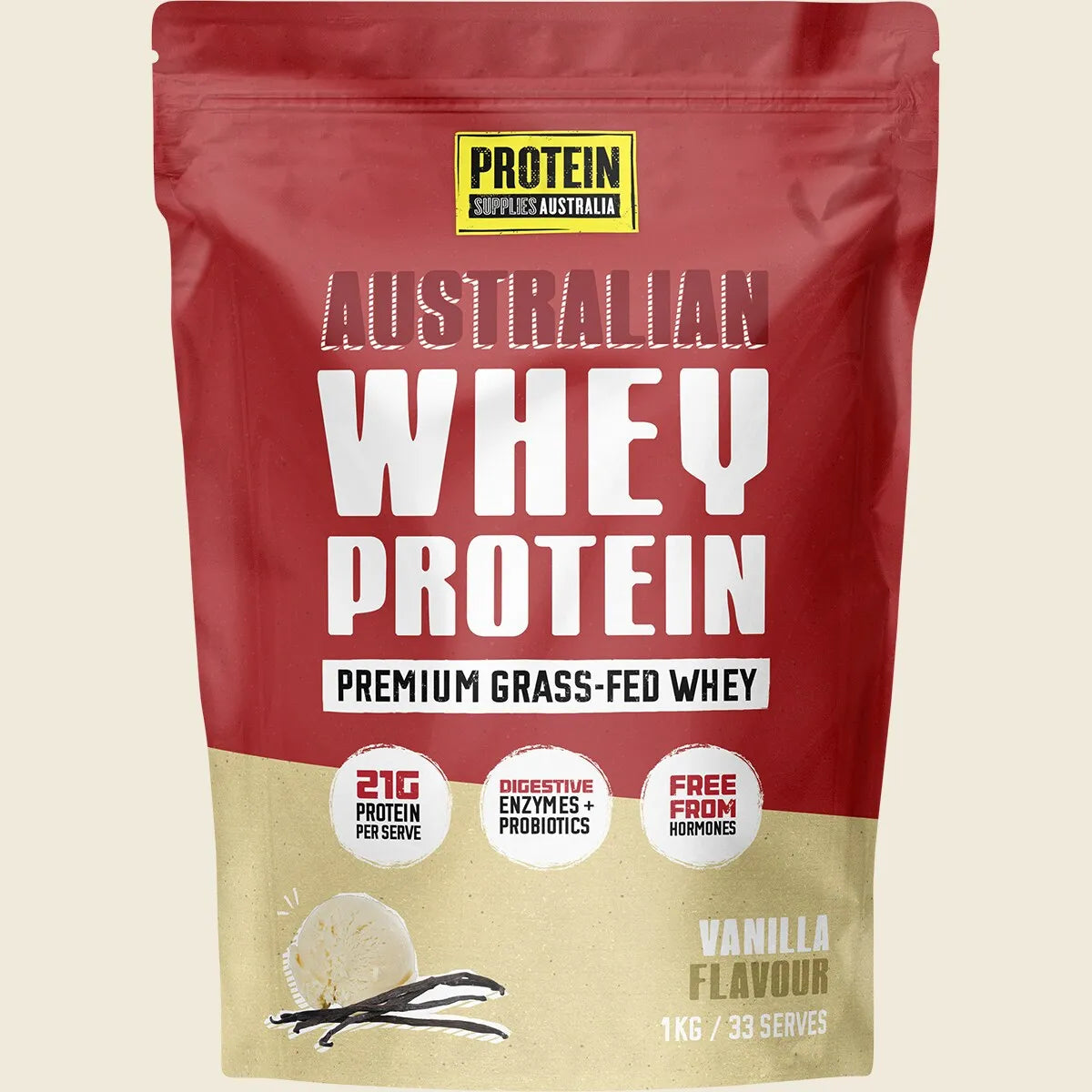 Australian Whey Protein Vanilla 1kg