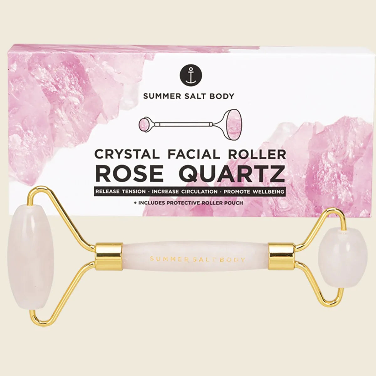 Crystal Facial Roller Rose Quartz