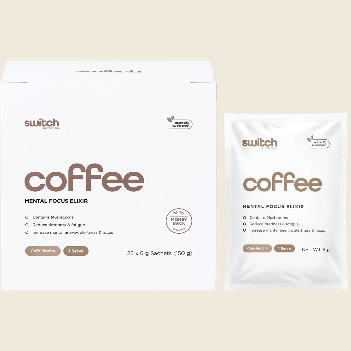 Coffee Mental Focus Elixir Cafe Mocha 25pk