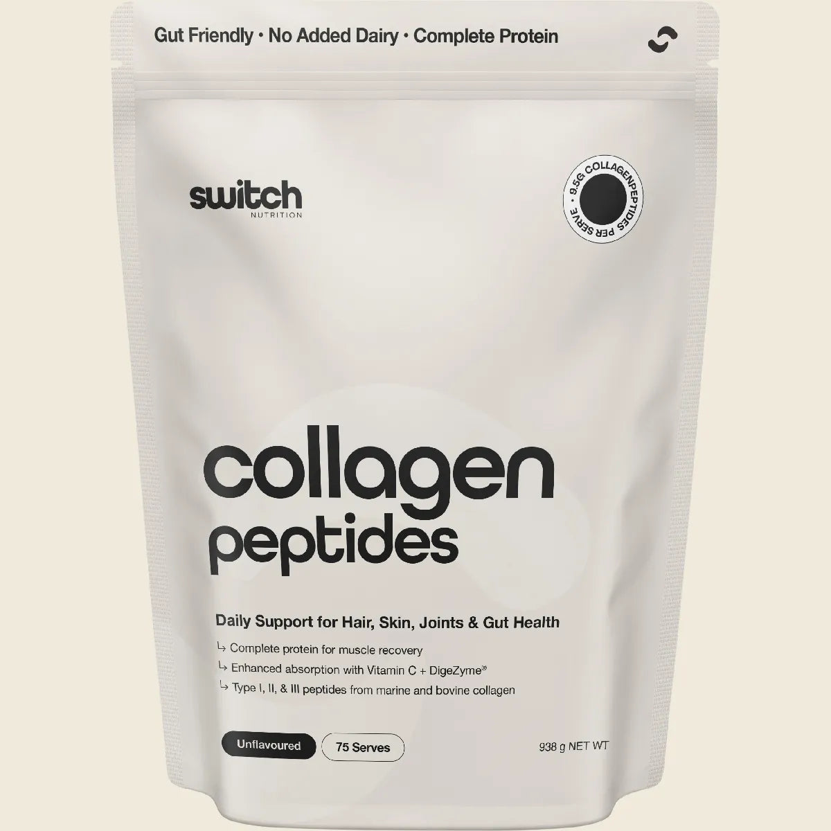 Collagen Peptides Unflavoured 938g