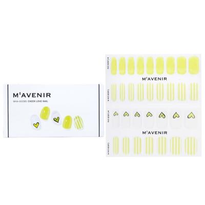 Mavenir Nail Sticker (Yellow) - # Cheer Love Nail 32pcs