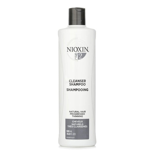 Nioxin Derma Purifying System 2 Cleanser Shampoo (Natural Hair, Progressed Thinning)(Random Packing) 500ml/16.9oz