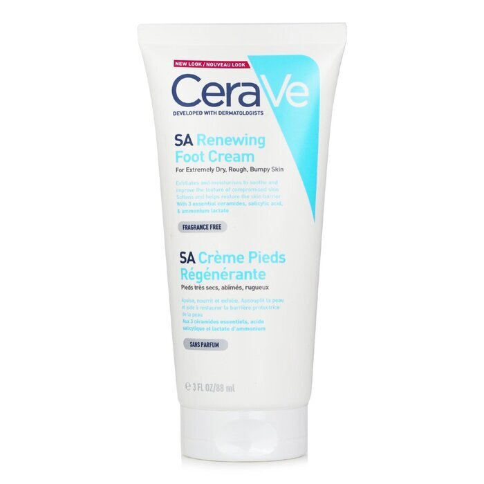 CeraVe SA Renewing Foot Cream(Packaging Random Pick) 88ml/3oz