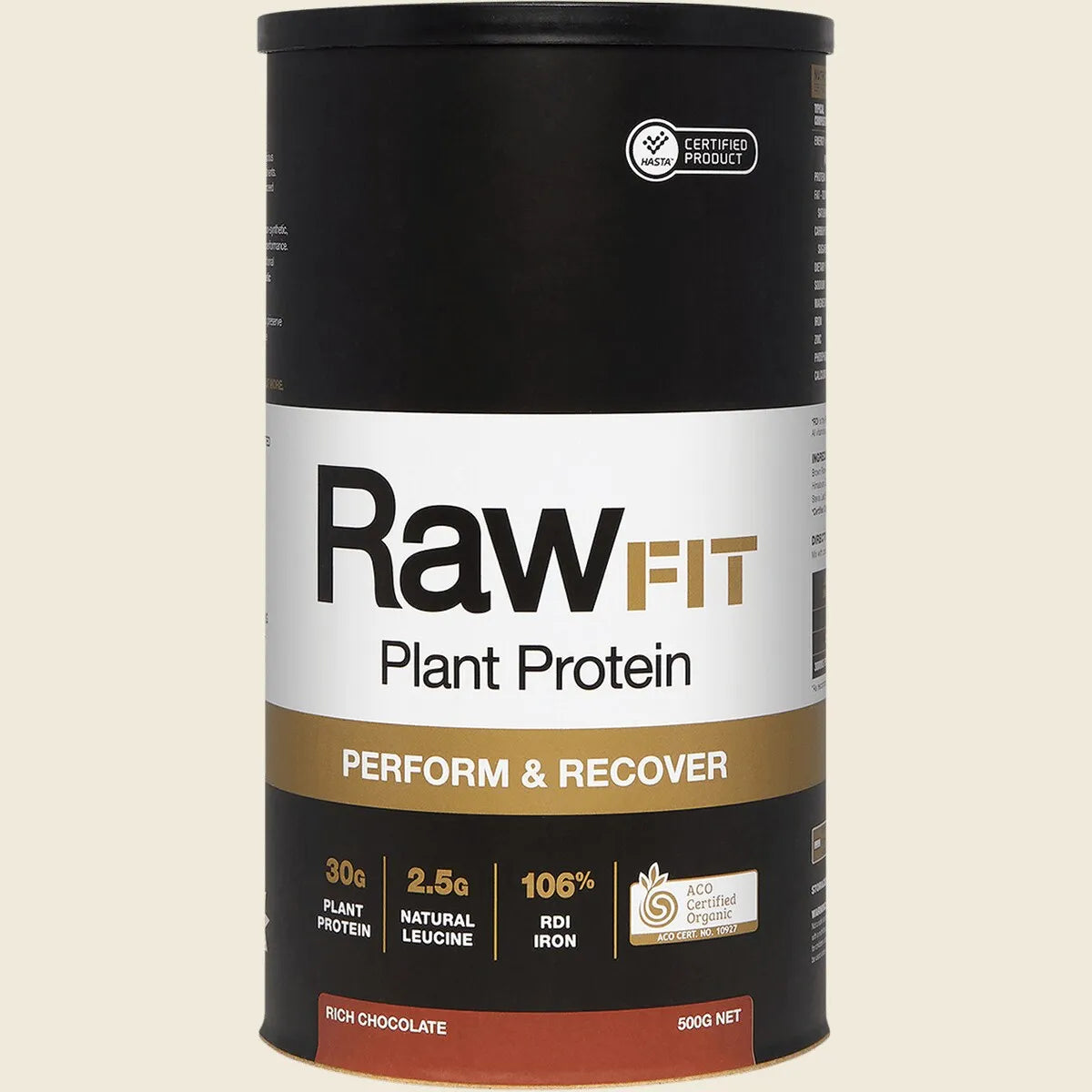 RawFit Plant Protein Perform & Recover Rich Chocolate 500g
