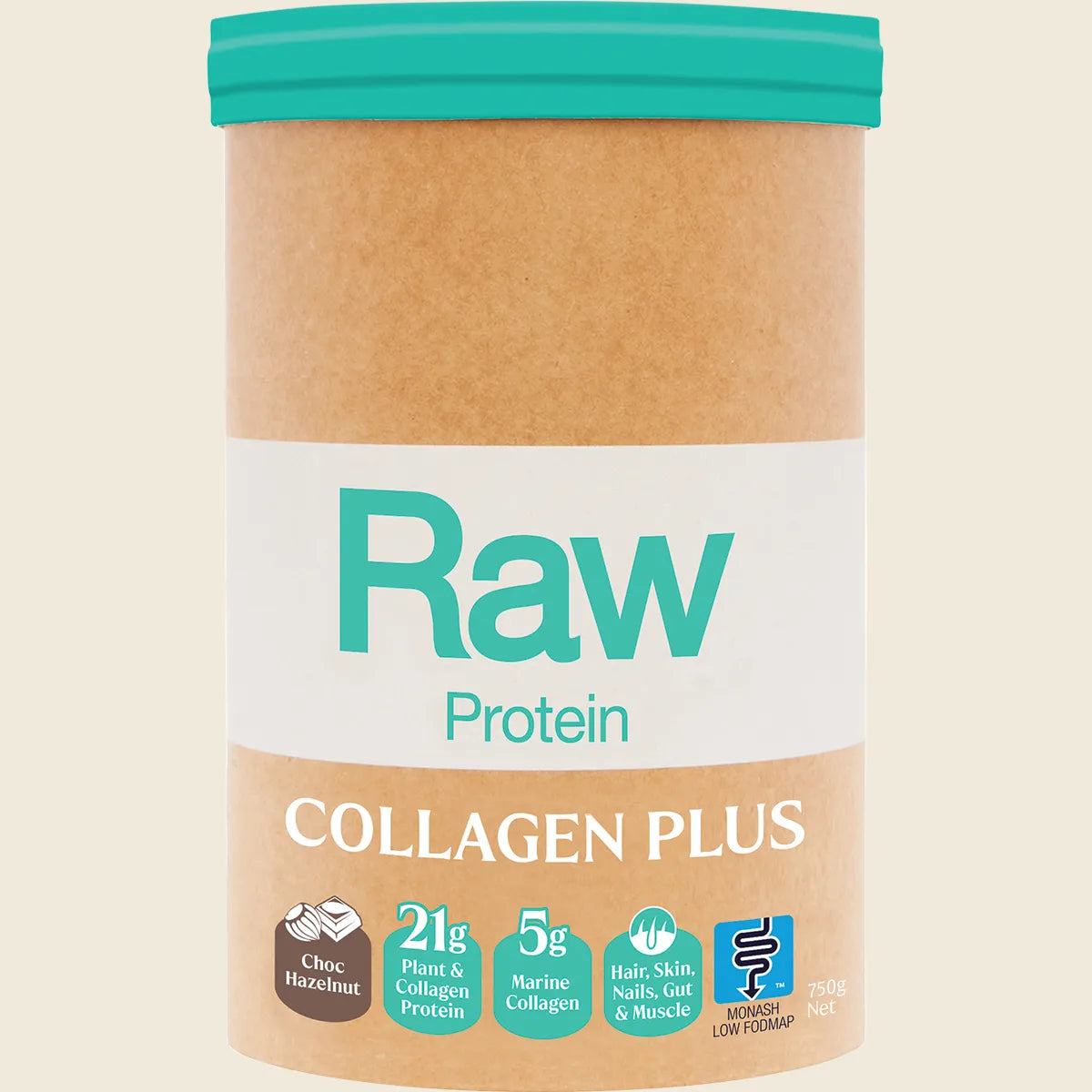 Raw Protein Collagen Plus Choc Hazelnut 750g
