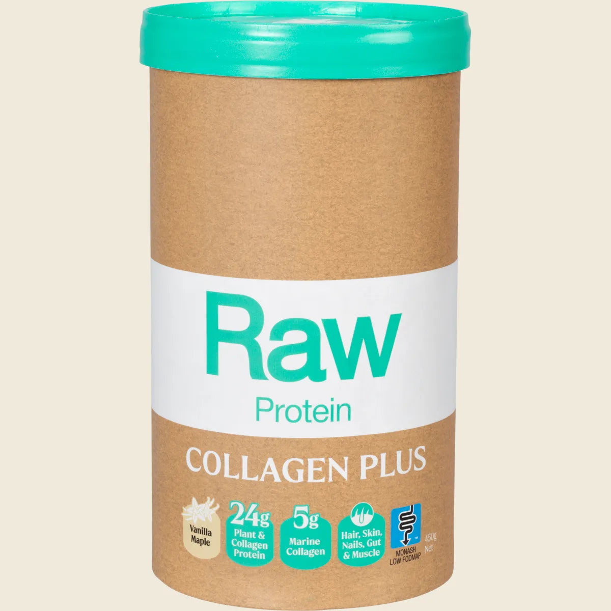Raw Protein Collagen Plus Vanilla Maple 450g