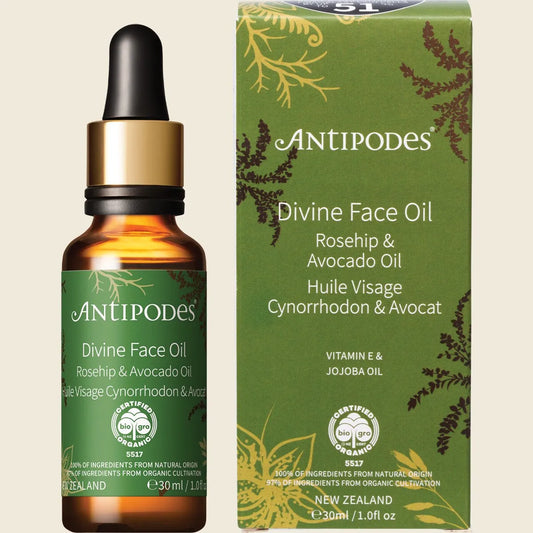 Antipodes Organic Divine Face Oil Organic Avocado Oil & Rosehip 30ml