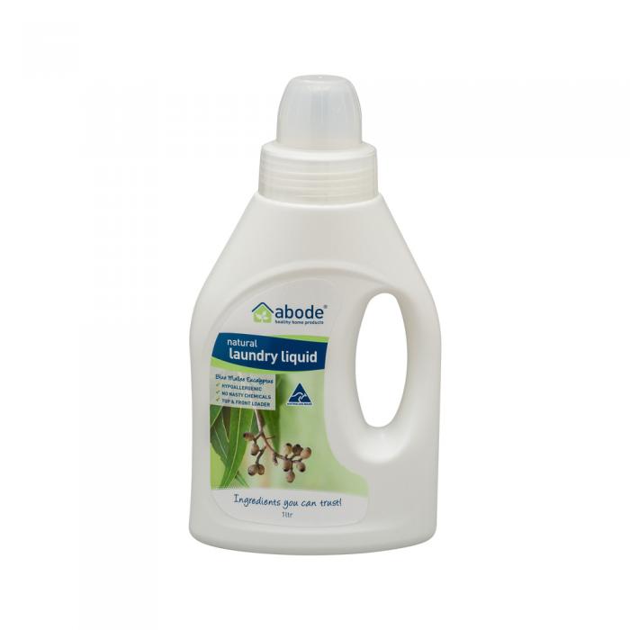Abode Laundry Liquid (front & Top Loader) Blue Mallee Eucalyptus 1l