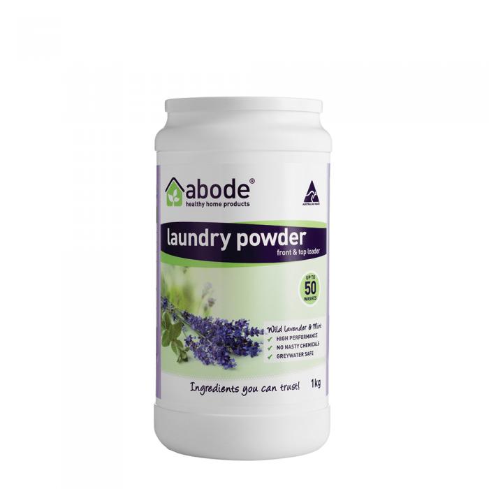 Abode Laundry Powder (front & Top Loader) Wild Lavender & Mint 1kg Sell Through New Sku 3108148