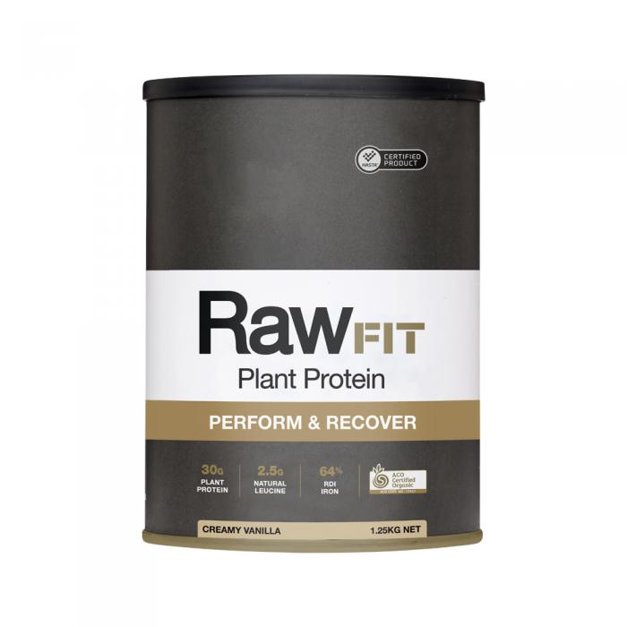 Amazonia Rawfit Plant Protein Organic Perform & Recover Creamy Vanilla 1.25kg