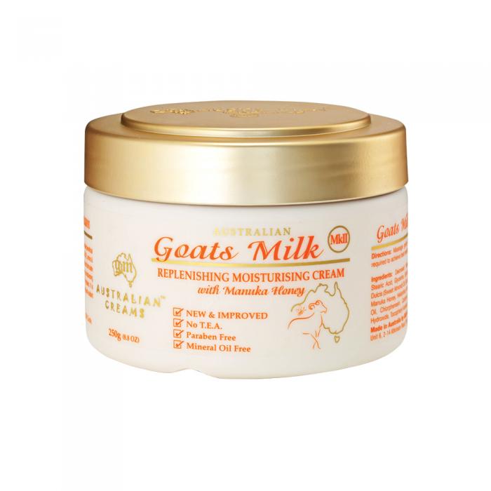 Australian Creams Mkii Goats Milk Replenishing Moisturising Cream With Manuka Honey 250g