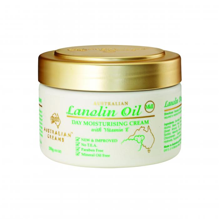 Australian Creams Mkii Lanolin Oil Day Moisturising Cream With Vitamin E 250g