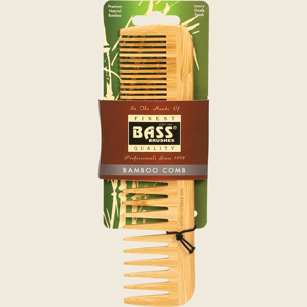 Bamboo Comb Large Wide & Fine Tooth