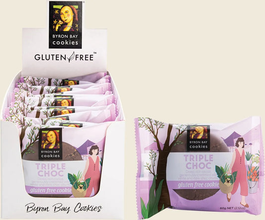 Gluten Free Cookies Triple Choc Fudge 12x60g