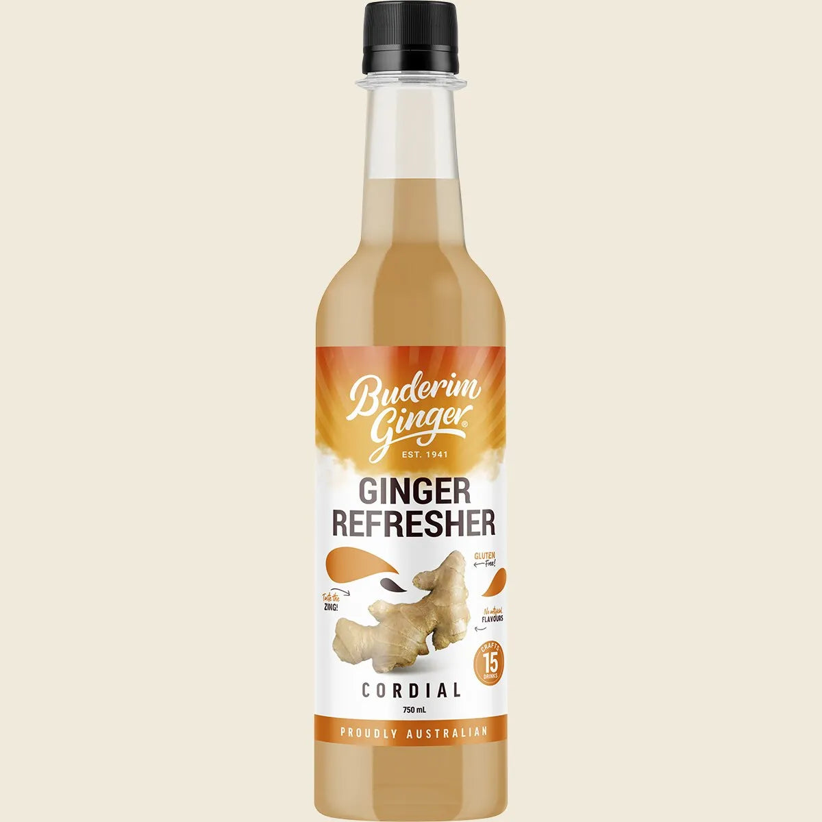 Ginger Refresher Cordial 750ml