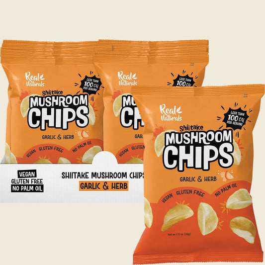 Shiitake Mushroom Chips Garlic & Herb 12x32g