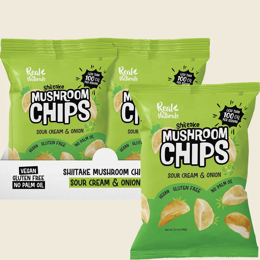Shiitake Mushroom Chips Sour Cream & Onion 12x32g