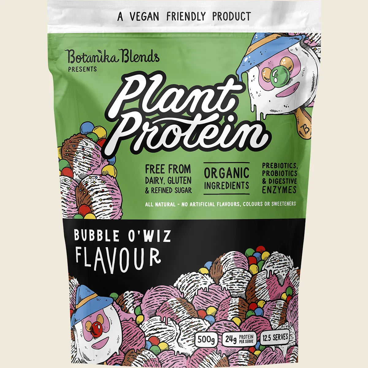 Plant Protein Bubble O'Wiz 500g