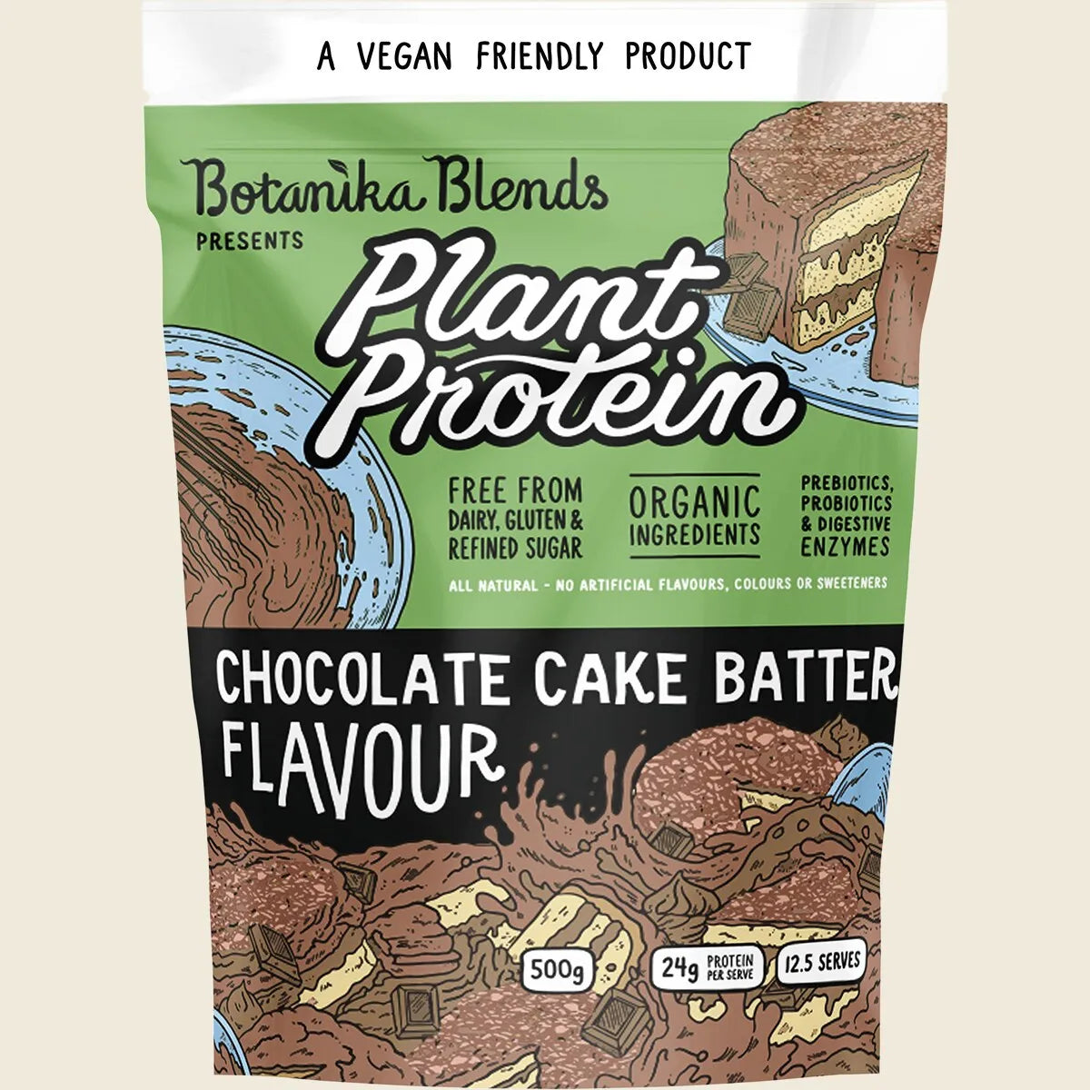 Plant Protein Chocolate Cake Batter 500g