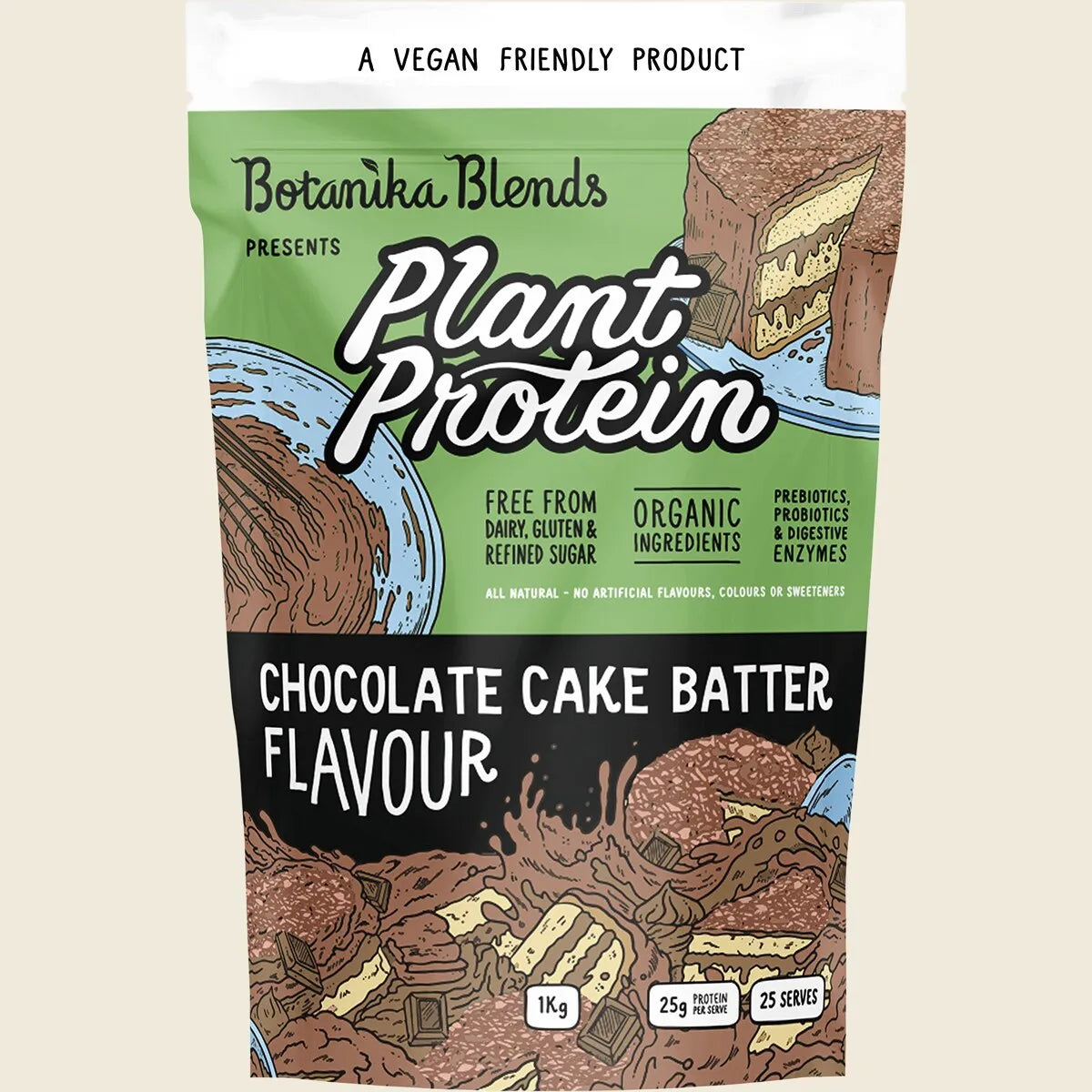 Plant Protein Chocolate Cake Batter 1kg