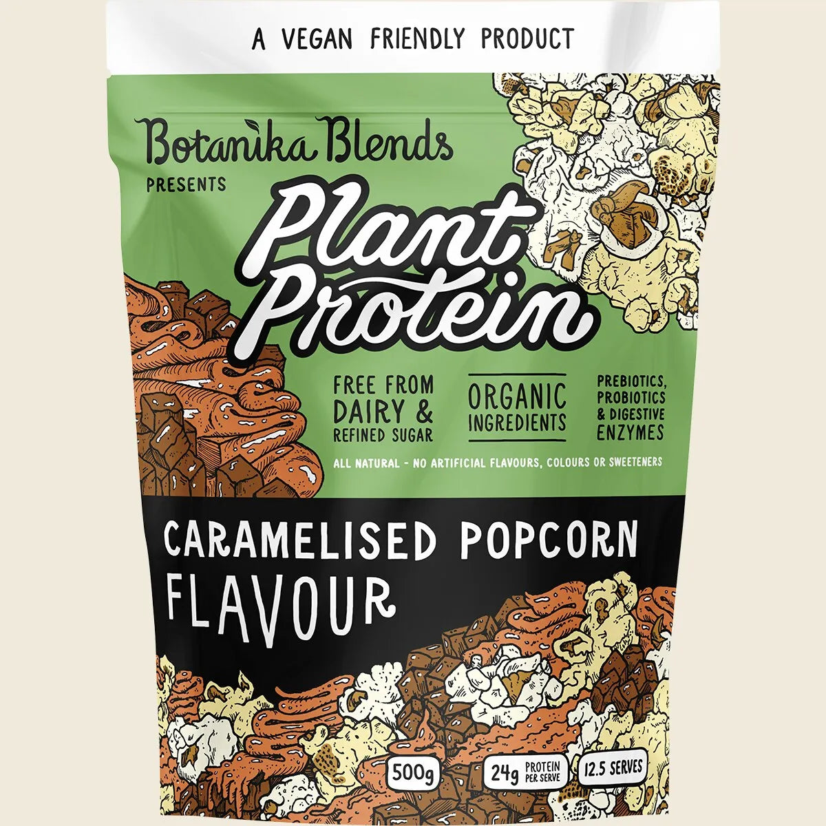 Plant Protein Caramelised Popcorn 500g
