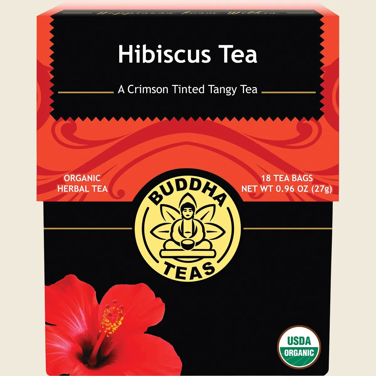Organic Herbal Tea Bags Hibiscus Tea 18pk
