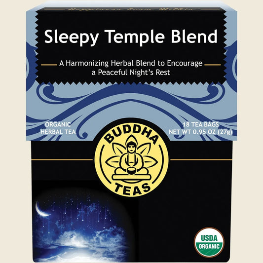 Organic Herbal Tea Bags Sleepy Temple Blend 18pk