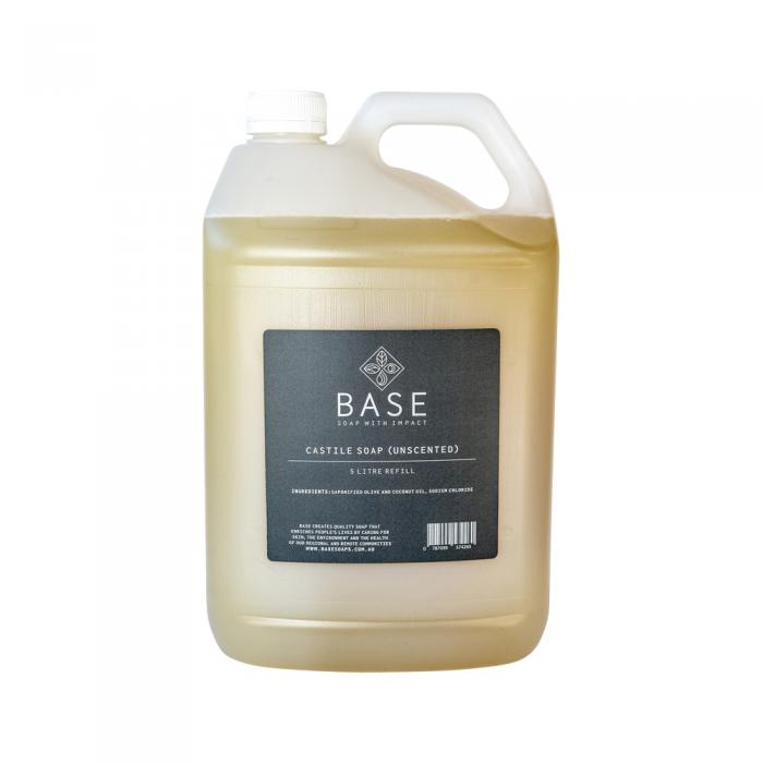 Base (soap With Impact) Hand Wash Castile Soap (unscented) Refill 5l