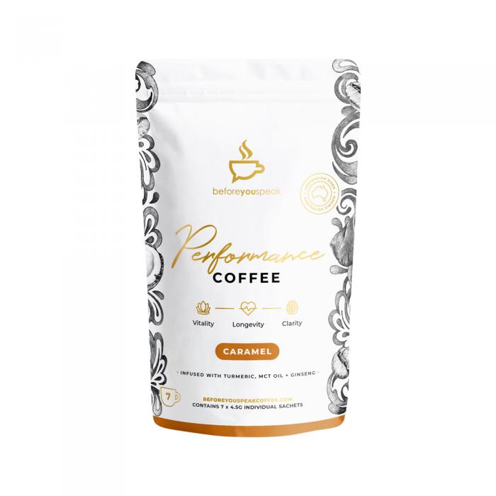 Before You Speak Performance Coffee Caramel 4.5g X 7 Pack