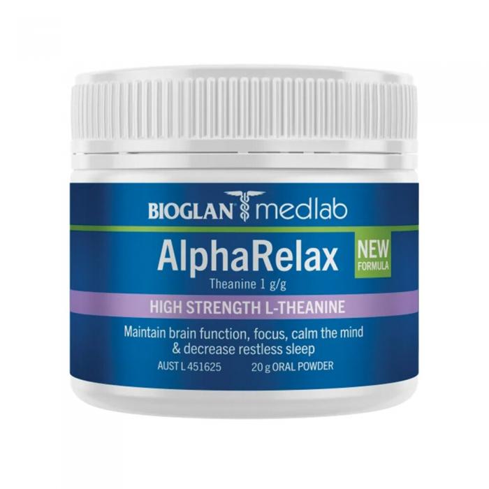 Bioglan Medlab Alpharelax High Strength L-theanine Oral Powder 20g
