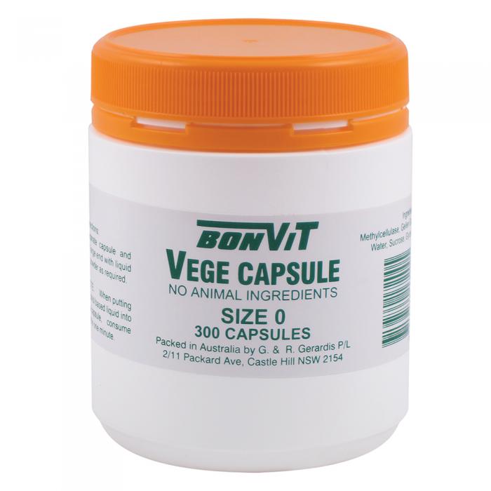 Bonvit Empty Vege Capsules Size 0 300c