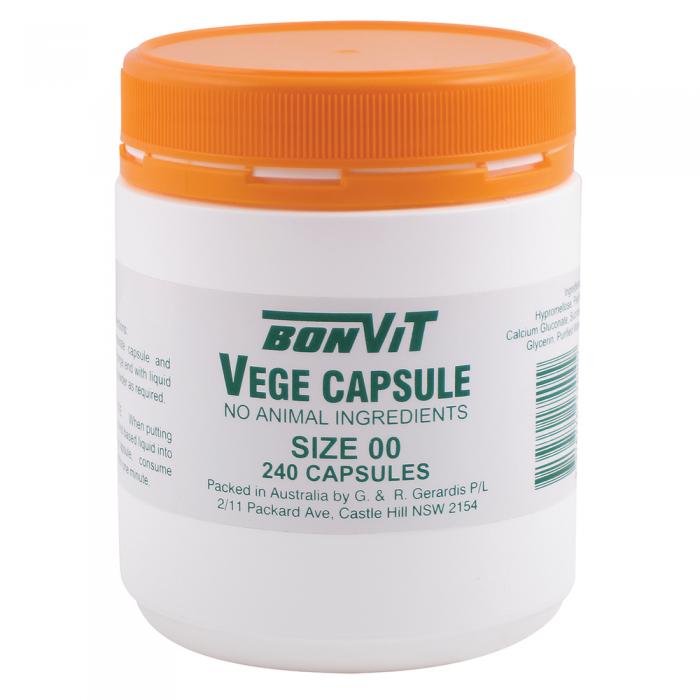 Bonvit Empty Vege Capsules Size 00 240c