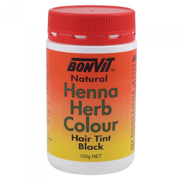 Bonvit Natural Hair Tint Henna Herb Colour (henna & Herb Blend) Black 100g