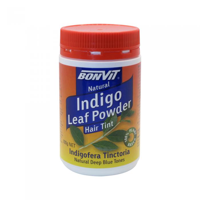 Bonvit Natural Hair Tint Indigo Leaf Powder (natural Deep Blue Tones) Indigofera Tinctoria 100g