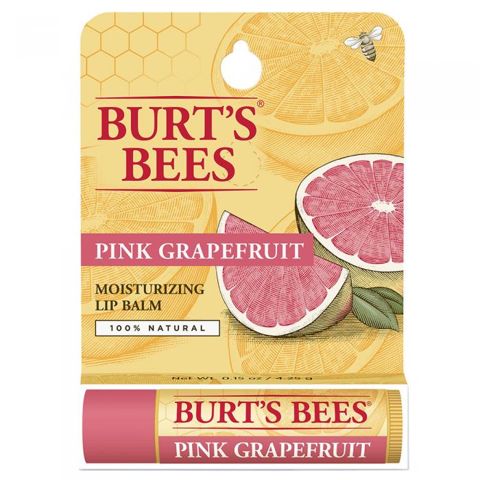Burts Bees Moisturising Lip Balm Pink Grapefruit 4.25g